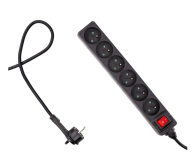 HAMA Listwa zasilająca Standard 6gn, 1.5m, czarna - 1416393 - zdjęcie 3